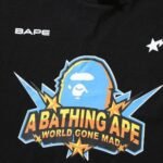 T-shirt BAPE World Gone Mad Black - Image 4