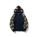 Hoodie Blue Shark Camo Bape Full-Zip - Image 4