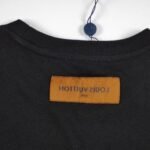 T-shirt Louis Vuitton Blue Graffiti Black Logo - Image 7