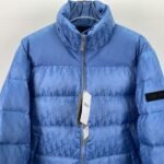 Dior Oblique Blue Puffer Jacket - Image 5