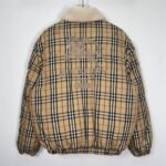 Jacket Burberry x Supreme Plaid Shearling Collar - Image 5