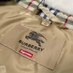 Jacket Burberry x Supreme Plaid Shearling Collar - Image 19