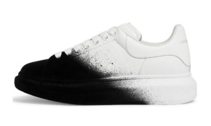 Suola Esagerata in Pelle e Velluto – Bianco