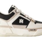 Suede-Trimmed Mesh and Leather