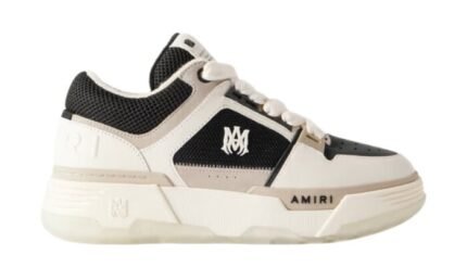 Suede-Trimmed Mesh and Leather