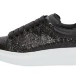 Women’s Glitter Oversized Sneaker in Black