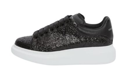 Women’s Glitter Oversized Sneaker in Black