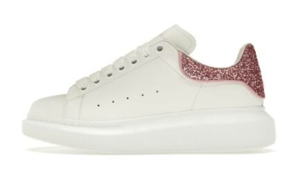 Oversize Bianco Bianco Rosa Glitter (donna)