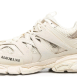 Lace-up low-top track sneakers