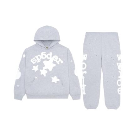 Sp5der Tracksuit Grey