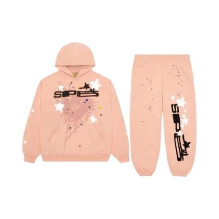 Sp5der Tracksuit Salmon