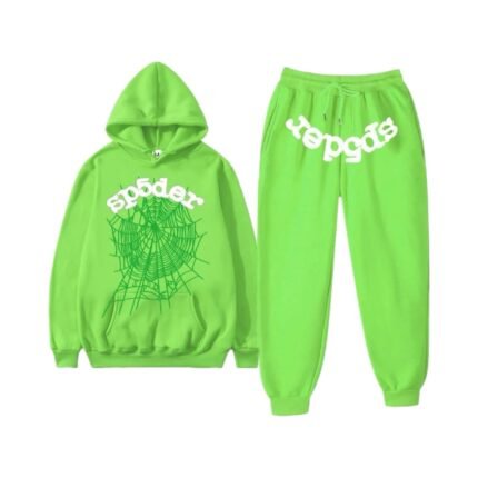 Sp5der Tracksuit Green