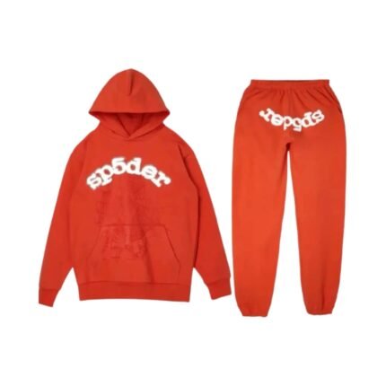 Sp5der Tracksuit Orange