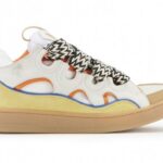 LANVIN BEIGE LEATHER CURB