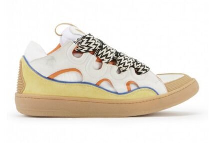 LANVIN BEIGE LEATHER CURB