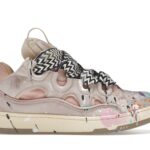 LANVIN CURB LEATHER GALLERY DEPT. PALE PINK MULTI