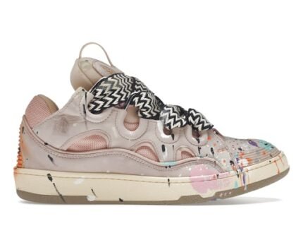LANVIN CURB LEATHER GALLERY DEPT. PALE PINK MULTI