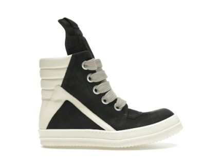 Rick Owens Geobasket Jumbo Lace High “Black Milk”