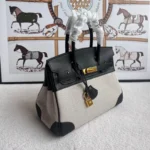 Hermes Birkin Togo Bag Black & Grey