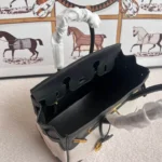 Hermes Birkin Togo Bag Black & Grey - Image 3