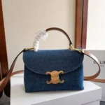 Celine Triomphe Dome Bag Brown & Blue