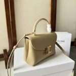 Celine Teen Nino Bag in Patent Calfskin Leather Golden - Image 2