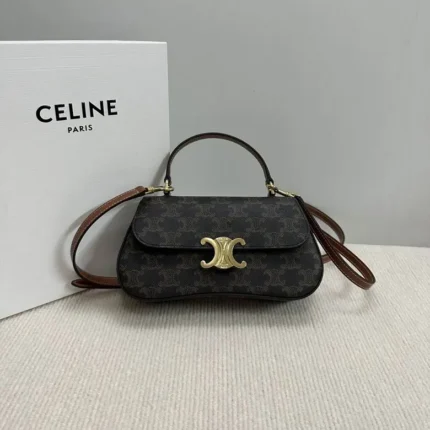 Celine Lola Leather Bag in Black