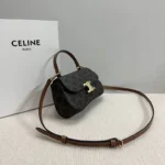 Celine Lola Leather Bag in Black - Image 3