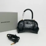 Balenciaga Frame S Tote Bag Black Crocodile - Image 2