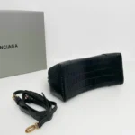 Balenciaga Frame S Tote Bag Black Crocodile - Image 3