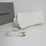 Balenciaga Frame S Tote Bag White Crocodile - Image 3