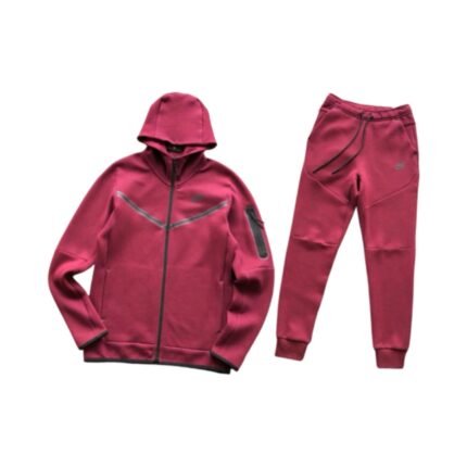 Nike Tech Tracksuit Bordeaux