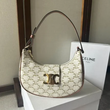 Celine Ava Original Bag White Gold
