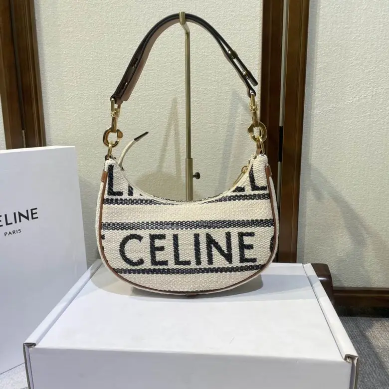 2024080303020839 Celine Ava Original Bag White & Black - Image 1