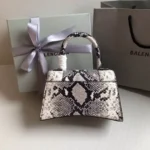 Balenciaga Hourglass Bag Snakeskin Embossed Leather - Image 2