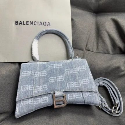 Balenciaga Hourglass Bag Lite Blue