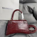 Balenciaga Hourglass Bag Red Crocodile - Image 2