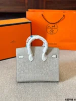 Hermes Birkin Togo Bag Crocodile White M1 - Image 2