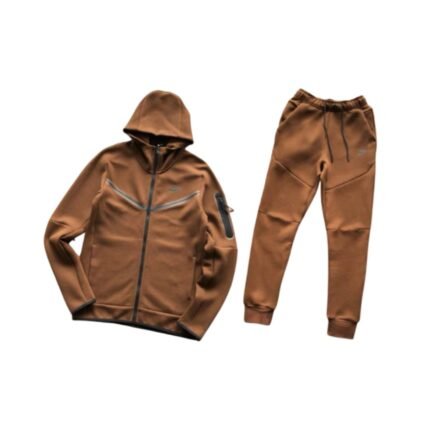Nike Tech Tracksuit Brown