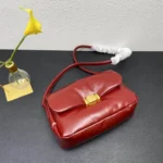 Bottega Veneta Pad Puffer Purse Handbag Red - Image 2