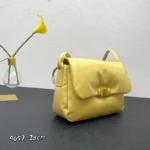 Bottega Veneta Pad Puffer Purse Handbag yellow