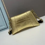 Balenciaga crocodrile gold bag - Image 2