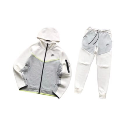 Nike Tech Tracksuit White/Grey