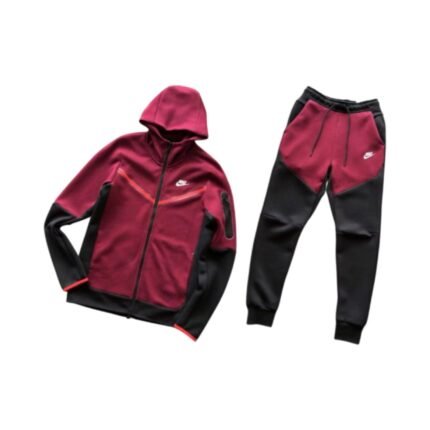 Nike Tech Tracksuit Bordeaux/Black
