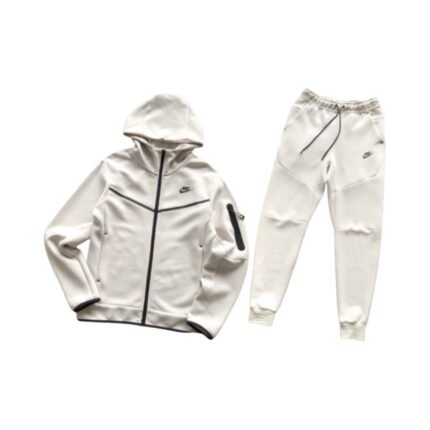 Nike Tech Tracksuit White Cream