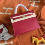 Hermes Kelly Epsom 25cm Bag Leather red