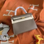 Hermes Kelly Epsom 25cm Bag Taupe