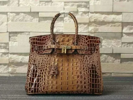 Hermes Birkin Bag Crocodile Brown