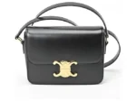 Celine Teen Triomphe Shoulder Bag Black