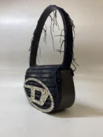 DIESEL handbag 1DR-iconic shoulder bag Black - Image 2